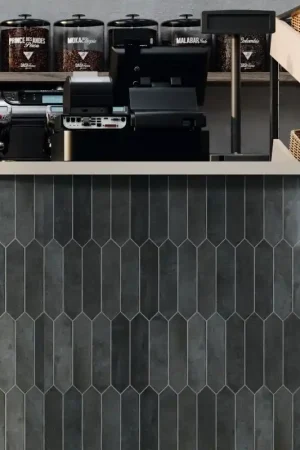 Achat Immédiat carrelage effet zellige 6x26 cm NOVA MODERN OBSIDIAN